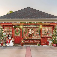 Christmas Garage Door Banners Christmas Garage Door Backdrop Decor For Xmas Part