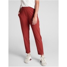 Athleta Brooklyn Ankle Pants Cinnamon Red Women's 6 Pull On Athleisure 198671