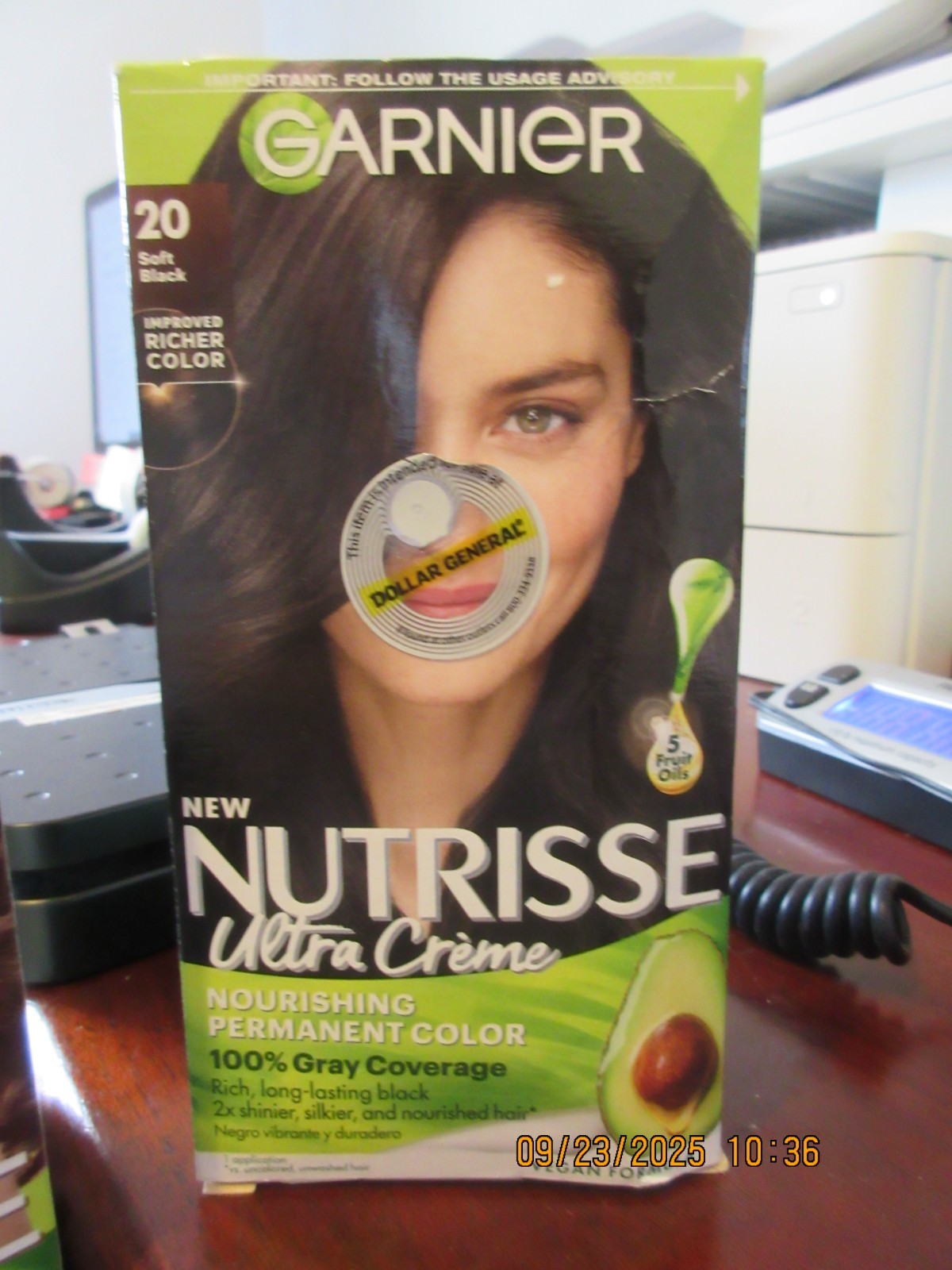 Nutrisse Ultra Creme, Hair Color 20 Soft Black/black Tea