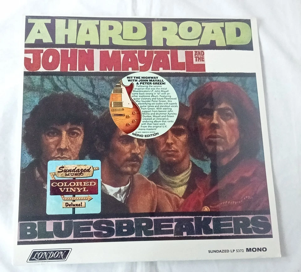 JOHN MAYALL BLUESBREAKERS A HARD ROAD MONO SUNDAZED RECORDS RARE LP (White Vin) - Image 3 of 4