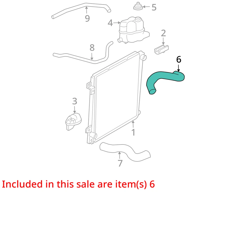 Ford Mercury Explorer 2002-2005 manguera radiador 1L2Z8260ab - nuevo OEM Foto 2 de 3