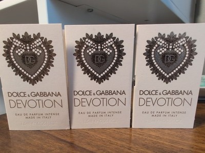 NEW 3X Dolce & Gabbana Devotion Eau de Parfum Intense Sample Spray 1.5ml Each