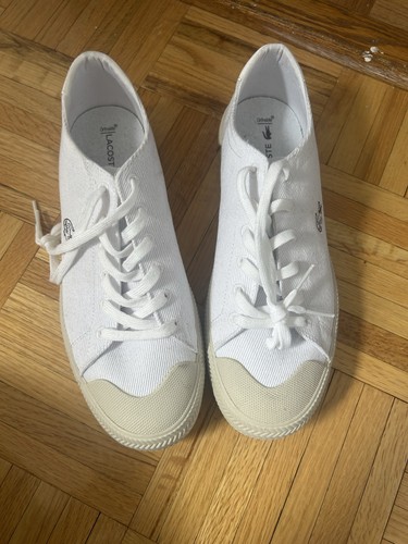 Lacoste White Canvas Sneakers 7