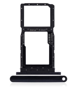Replacement Sim Card Tray Compatible For Huawei Y9S (Midnight Black)