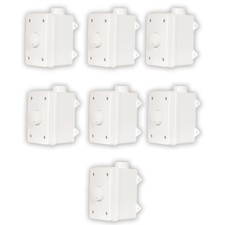 Acoustic Audio AAOVCD-W Outdoor Volume Controls White Weatherproof 7 Piece Set