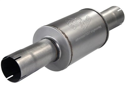 aFe for Atlas Exhausts Mufflers Al Steel EXH Muffler 4 ID In/Out 8 Dia x 12L AL