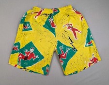 Vintage Original Jams Surf Line Hawaii Shorts Adult Medium Yellow USA Made
