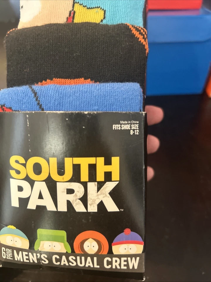 Brand New South Park 6 Pair Men’s Casual Crew Socks Fits Shoe Size 8-12 Mens. - Image 3 of 3