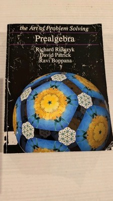 The Art Of Problem Solving PREALGEBRA. Rusczyk, Patrick, Boppana 