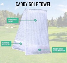 Tour caddy golf towel 44  x22  all white Wincraft Golf PGA Towel Golf Summer
