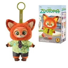 MINISO Zootopia Nick Plush Toy Charm Confirmed Blind Box Pendant Best Gift HOT