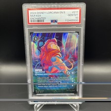 PSA 10 Disney Lorcana Shimmering Skies Mufasa Ruler of Pride Rock ENCHANTED