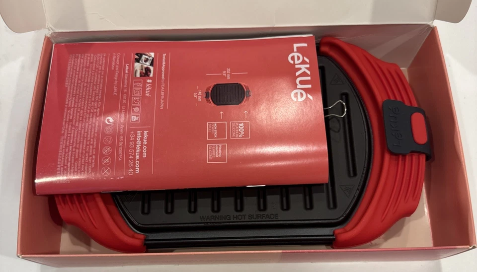 NEW OTHER Lekue Microwave Grill (Sandwich Maker, Panini Press) - Red - Image 2 of 4