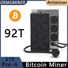 New Bitmain Antminer S19 Pro-A 92T BTC Mining Bitcoin Miner Machine Asic Miner