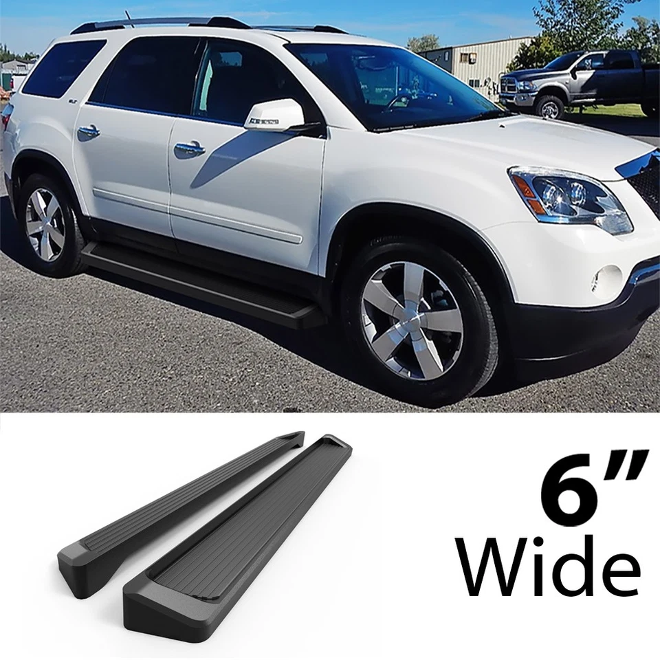 HD Ridez 跑步板 6 英寸黑色适合 07-17 雪佛兰 Traverse 别克飞地 — 第 2/4 张图片