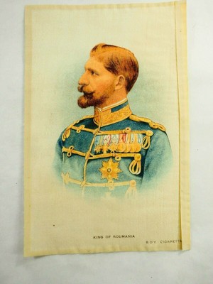 King of Rumania, B.D.V.Cigarettes Trading Silk Large 4..5'' x 6.5''