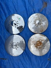 Look Full Set 1949 1950 1951 Ford Dog Dish Hubcaps Original Chrome 14 15 Wow