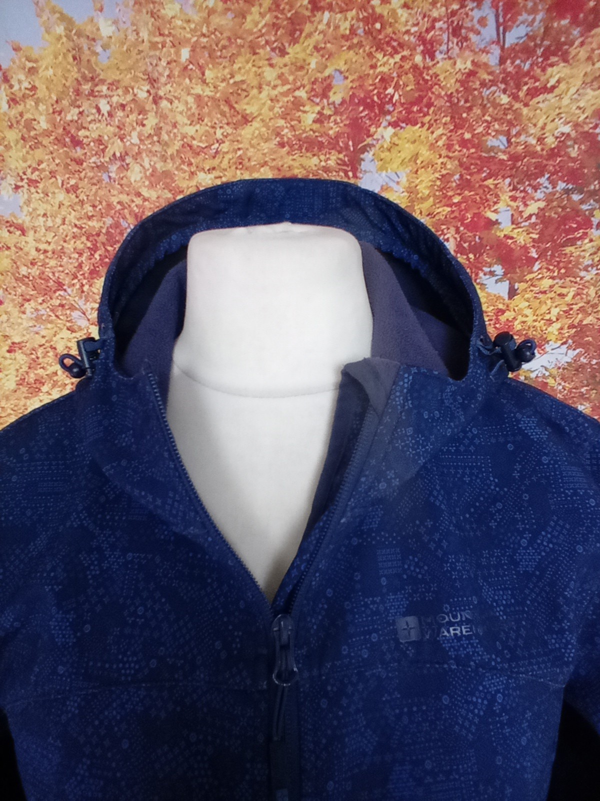 Mountain Warehouse blue patterned full zip Softsh… - image 3