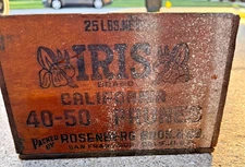 IRIS Brand California Prunes Wood Crate End/Box – Rosenberg Bros SF