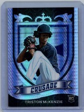 2021 Panini Chronicles #2 Triston McKenzie Crusade Hyper #/299