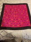 28" Square Scarf With Pink, Black, Blue & Yellow Dots — photo 1