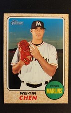 2017 Topps Heritage - Wei-Yin Chen #272 Miami Marlins 