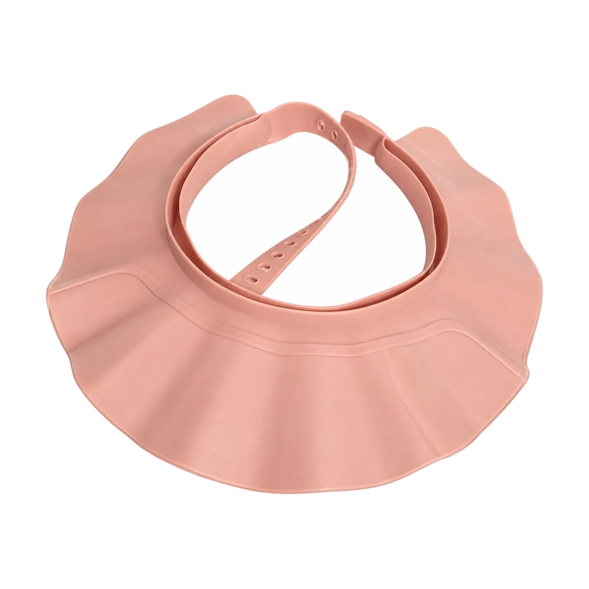 Adjustable Hair Wash Cap with Broad Brim Soft Silicone Rinse Guard Hat