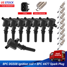 8X Ignition Coils & Spark plugs For 2000 Ford Mustang 4.6L V8 DG508