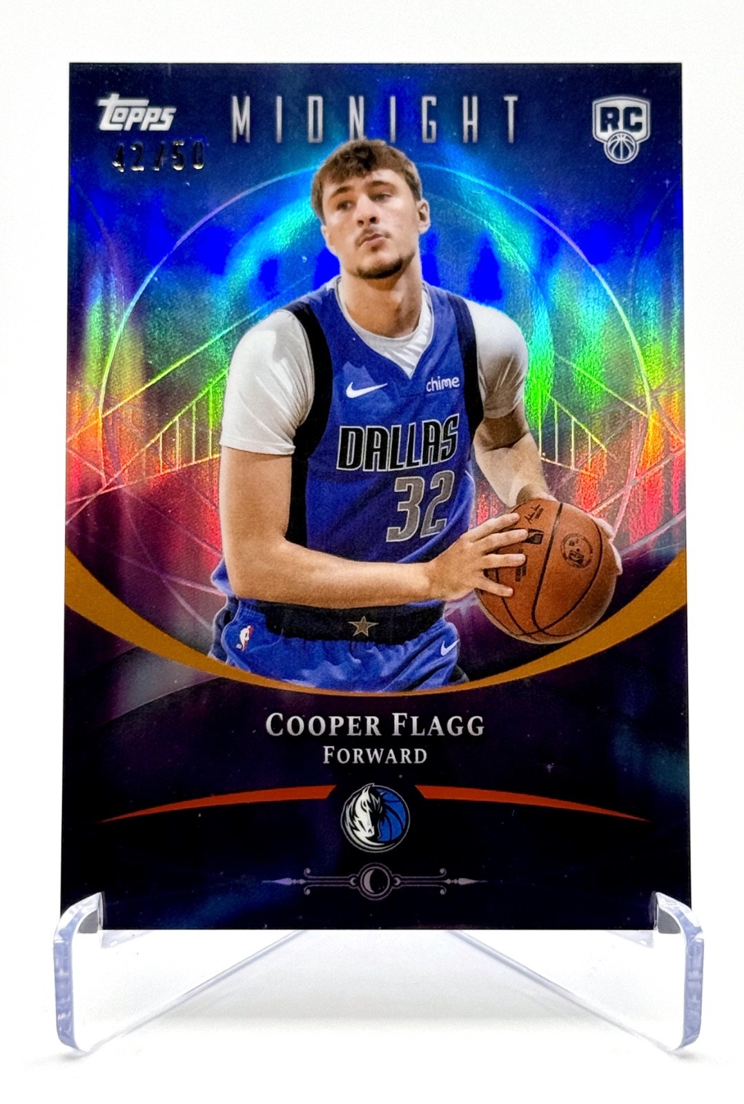 2025 Topps Midnight Cooper Flagg #61 Summer Solstice /50 RC Mavericks