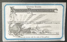 United States House Of Representatives Admit Visitors Gallery 119th Congress