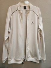 AIR JORDAN 20th Anniversary Jumpman Full Zip Warm-Up Jacket Men's L White/Gray
