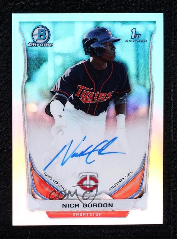 2014 Bowman Draft Chrome Draft Pick Refractor Nick Gordon #BCA-NG Auto tj1
