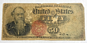 Fractional Currency, 50c, TYPE 2, 4th Issue. E M Stanton FR# 1376