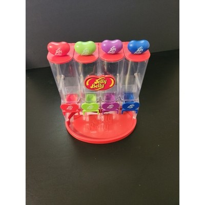 Jelly Belly 4 Chamber Candy Dispenser Red Manual Bean Machine 2018 CX092018