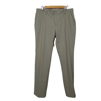 Vineyard Vines On The Go Performance Pants Men 36x32 Tan Nylon Stretch 5 Pockets