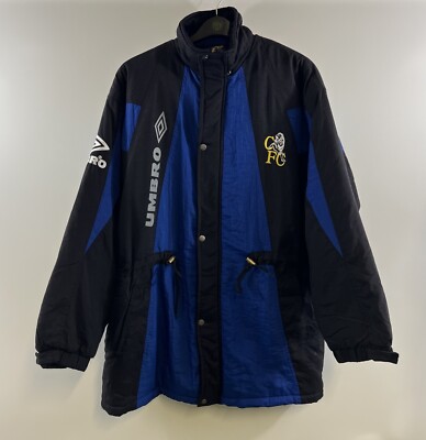 Chelsea Padded Bench Football Coat 1995/97 Adults XXL Umbro B387