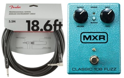 MXR Classic 108 Fuzz M-173 Guitar Effects Pedal M173 ( FREE 18FT