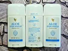 3 - Forever Living ALOE Ever-Shield DEODORANT Stick - Aluminum Free -
