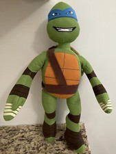 TEENAGE MUTANT NINJA TURTLE LEONARDO 17" PLUSH STUFFED FIGURE 2015 VIACOM