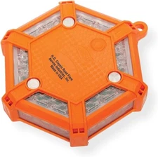 Aervoe 11460 H.D. Classic Safety Road Flare, Orange Flare with Red LEDs