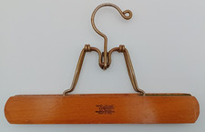 Vintage Retro The Setwell Wooden Pants Skirt Clamp Hanger 10"