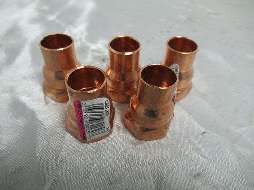 5pk NIBCO C603 1/2" Copper Female Adapter 039923301307