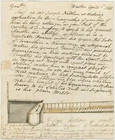 1838 LETTER NEEDHAM ARCHITECTS COLOURED DIAGRAM ROAD SECTION DRAINAGE BUXTON UDC