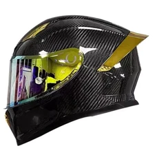 Motorcycle Helmet Full Face Lightweight Helmets Double Visors 3K Carbo Fiber