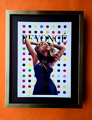 Death NYC | Hand Signed Original Certified Pop Art Print BEYONCE HIRST DOT#8 COA