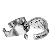 Zodiac Sign Signet Ring - Gemini - Symbol Jewelry