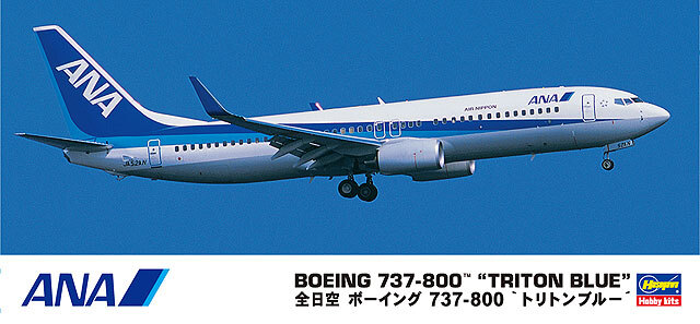 Hasegawa #10737 1/200 ANA B737-800 Triton Blue | eBay