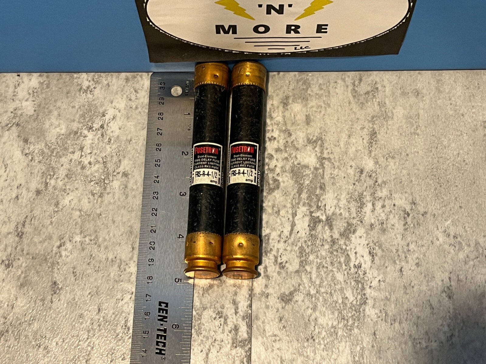 BUSSMANN FUSETRON FRS-R-4-1/2- 4-1/2AMP, 600V, CLASS RK5 FUSES- LOT OF ...