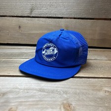 Vintage Kentucky Farm Bureau Insurance Blue Snapback Trucker Hat Cap USA