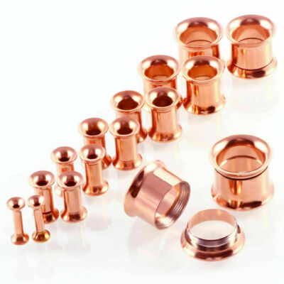 Flesh Tunnel Ohr Plug Edelstahl - Double Flared Ohrtunnel